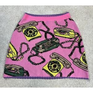 NWOT Anthropologie Maeve Telephone Knit Sweater Skirt Size S PROTO RARE